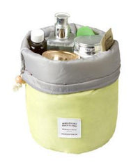 Barrel Shaped Travel Cosmetics Bag